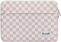 Canvaslife Neutral Checker Pattern Laptop Sleeve Case Cover with Pocket for MacBook Pro 14 inch and 14 inch-14.4 inch HP, Lenovo, Dell, ASUS, Acer Notebook Computer