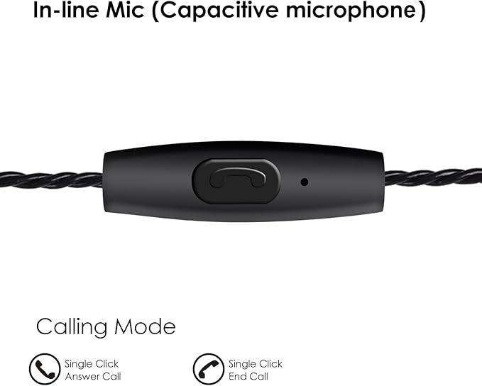 in Ear Monitor Headphones, HiFi Stereo IEM Earphones, Dynamic Dual Driver Wired Earbuds with Detachable Cable, Noise Canceling Headset for Singers Musicians Drummers Audiophile (Wood Grain)