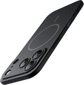 JETech Magnetic Slim Case for iPhone 17 Pro Max 6.9-Inch, Compatible with MagSafe, Ultra-Thin Lightweight Minimalist Phone Cover with Matte Finish and Full Camera Lens Protection (Black)