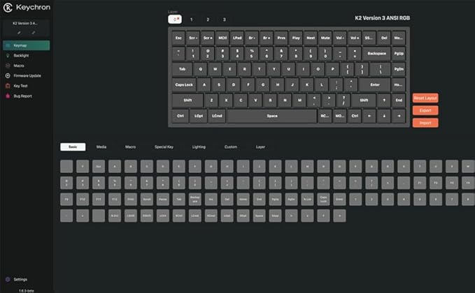 Keychron K2 QMK Wireless Mechanical Gaming Keyboard, 75% Layout with Super Red Switch, White LED Backlight Rechargeable Wired Bluetooth Professional Office Keyboard for Mac/Windows, Version 3