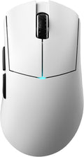 Lamzu Paro Gaming Mouse, Ergonomic, Paw 3950, Nordic 52840, 8k Compatible, 8K Dongle Included (White)
