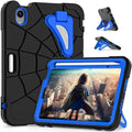 AKABEILA Compatible with Apple iPad mini 6 2021/iPad mini 7 2024 Tablet Case，Lightweight Shockproof Rugged Protective Cover with Kickstand for Kids Children Boys Babies Black Blue
