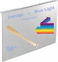 VizoBlueX 49-50 inch Blue Light and Damage TV Screen Protector. Protection Shield & Anti-Blue Light Filter Blocking UV for LCD LED 4K OLED QLED (44.1 x 25.8 inch)