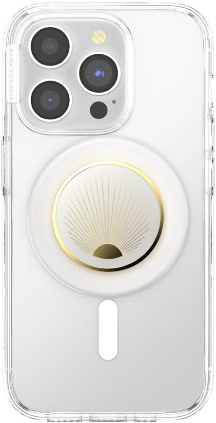 PopSockets Phone Grip for MagSafe, Magnetic Holder, Phone Stand, White - Enamel Radiant White