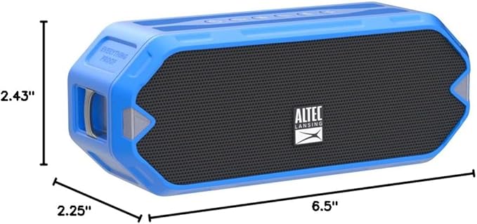 Altec Lansing - HydraJolt Wireless Bluetooth Speaker, Waterproof Portable Speakers with Built in Phone Charger and Lights, Everything Proof Outdoor, Shockproof, Snowproof, 16 Hours Playtime