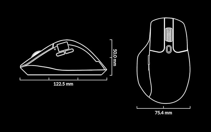 Keychron M6 Wireless All Silent Gaming Optical Mouse, 8000Hz Tri-Mode 2.4 GHz/Bluetooth 5.3/Wired, PixArt 3950 Sensor, 30000 DPI, Magnetic Metal Scroll Wheel for Windows PC/Mac - White