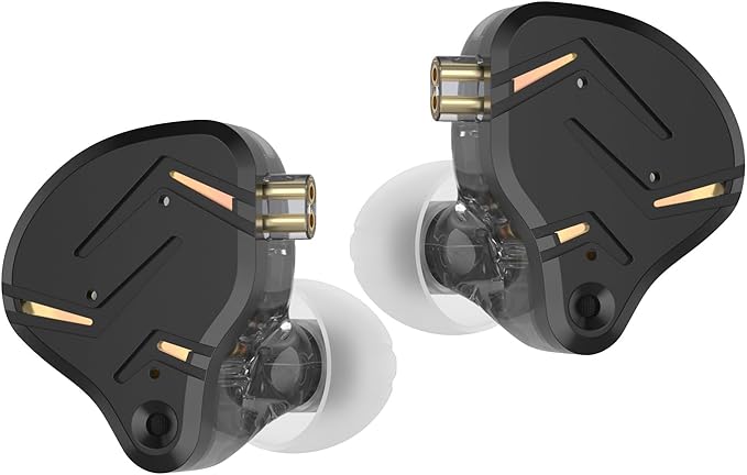 2026 Latest KZ ZST PRO X USB C Wired Headphones Type-C in Ear Monitor, 1BA 1DD Hybrid Driver Gaming Earbuds USB C Wired Earphone, Deep Bass Sound IEM for Gaming Music Video (USBC with mic, Black Gold)