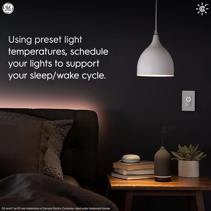GE Lighting CYNC Smart Light Bulbs, Bluetooth Enabled, Tunable White, Alexa and Google Home Compatible, Cool and Warm White (2 Pack), Packaging May Vary