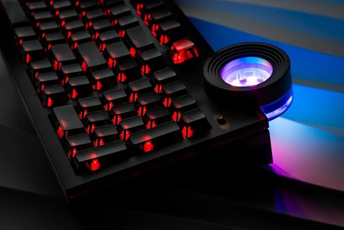 ATM 98 Wireless Custom Silent Mechanical Keyboard, 98 Key Tri-Mode 2.4G Bluetooth Wireless Ergonomic RGB PC Computer Keyboard, Office Accessories, Hotswappable Switch - Night Ink