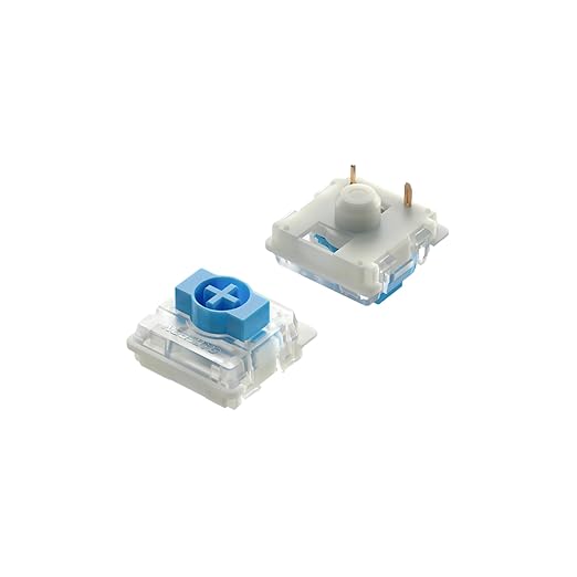 Ranked Gateron Ks-33 Low Profile v2 Key Switches for Mechanical Gaming Keyboards | Plate Mounted (Gateron Blue, 90 Pcs)