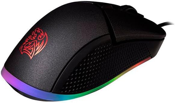 Thermaltake Tt Esports IRIS Optical 16.8 Million Color RGB Aura Illumination 9 Lighting Effects 5000 DPI PMW3325 Sensor Ergonomic Software-Controlled Gaming Mouse MO-IRS-WDOHBK-04