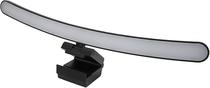 Curve Computer Light Curved Monitor Light Bar - Stepless Dimming 3 Color Temperature Touch Control - Type C Computer Screen Lamp for Eye Protection & Optimal Productivity