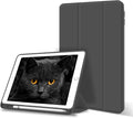 Aoub Case Compatible for iPad 9.7 inch 6th/5th Generation Case 2018/2017 with Pencil Holder, Thin Lightweight Smart Stand Cover, Auto Wake/Sleep, Model A1822/A1823/A1893/A1954, Black