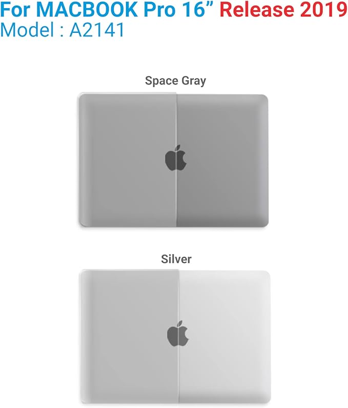 IBENZER Compatible with MacBook Pro 16 Inch Case A2141 Release 2020 2019, Hard Shell Case with Keyboard Cover & Type C Adapter for Old Version Mac Pro 16’’, Clear, T16CL+1TC