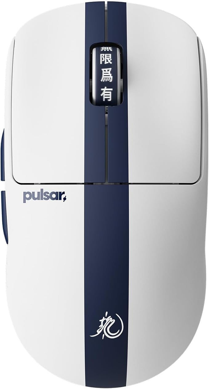 Pulsar Gaming Gears X2 Crazylight Wireless Gaming Mouse, Ultra Lightweight 1.38 oz (39g), Optical Switch, 32000 DPI, 750 IPS, XS-1 Sensor, 8k Compatible (Medium, Bruce Lee 85th Edition)