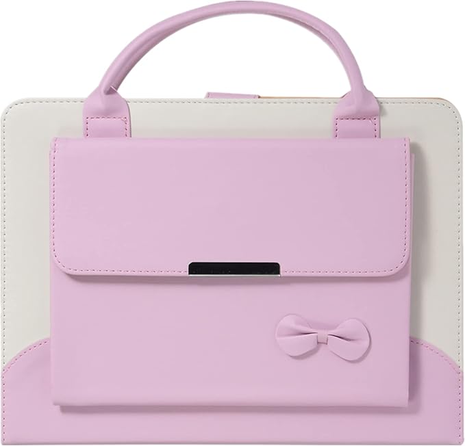 Cute Case for iPad 6th/5th Generation 9.7 inch 2018/2017,iPad Air 2 Case 2014, Slim Handbag Leather Protective Cover with Stand Hand Strap Pocket for Girls Woman Kids for iPad Pro 9.7,Pink
