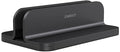 JOKItech Aluminum Laptop Vertical Stand Organizer, Sturdy Laptop Computer Holder Desktop Stand Compatible with new Retina Apple MacBook Pro/Air/Neo, Mac mini & iPad Pro - Black