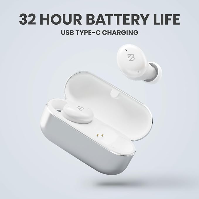 Back Bay Audio Tempo 30 Wireless Earbuds for Small Ears - Award-Winning Sound, Sweatproof Bluetooth Earbuds, Tech Fitness Gifts for Men, Comfortable Bluetooth Ear Buds for Women - White