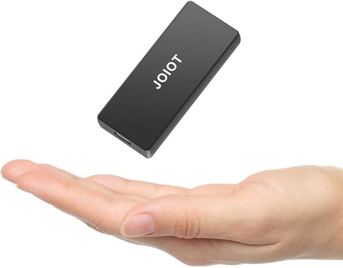 JOIOT Portable SSD External Solid State Drive 120GB Hard Drive, USB 3.2 Type C External - 400MB/S Data Transfer, Mini Aluminium Alloy Portable SSD for Mac Windows Android Linux(120GB)