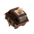 Caramel Latte V2 Linear Pre-Lubed 5-Pin MX Mechanical Keyboard Switches - 45g Gaming & Typing Switch with Smooth Linear Response, Hot-Swappable for Custom Keyboards