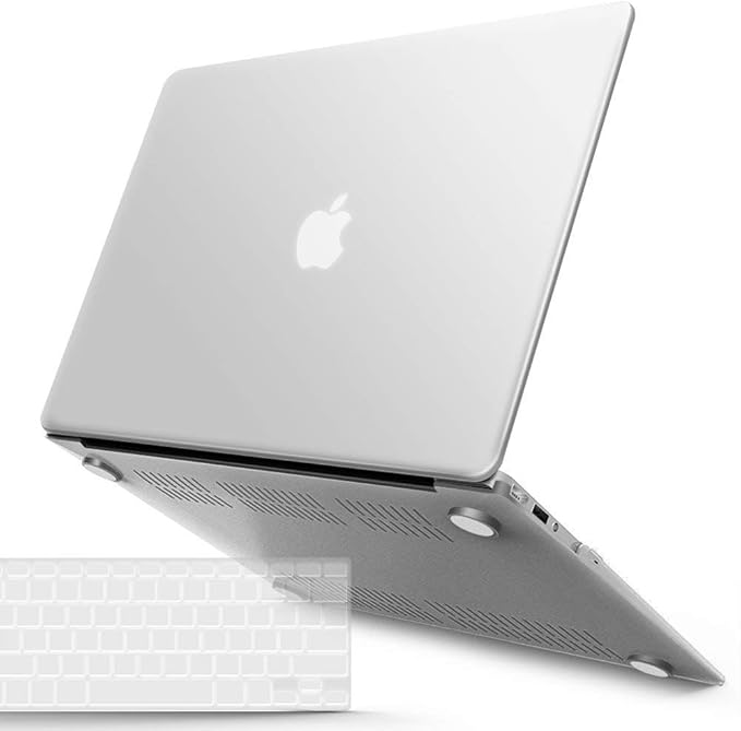 IBENZER Compatible with MacBook Air 11 Inch Case Model A1370 A1465, Soft Touch Plastic Hard Shell Case Bundle with Keyboard Cover for Mac Air 11, Clear, A11CL+1