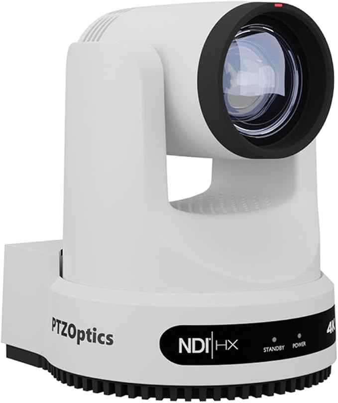PTZOptics Move 4K 12X Optical Zoom Camera (White)