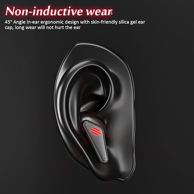 Wireless Gaming Earbud, K98 Wireless Gaming Headphone with Charging Case and Built-in Mic, Bluetooth 5.1 Dual Game Music Mode Earbuds Wireless Headphones with 30 Hours Playtime, RGB