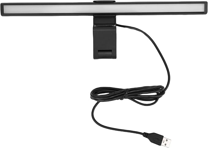 Dpofirs Monitor Light Bar, Eye Care USB Reading Mnitor lamp, LED Computer Lights, 3 Color Desk Light for Home Study Gaming, 3000K, 4000K, 6500K