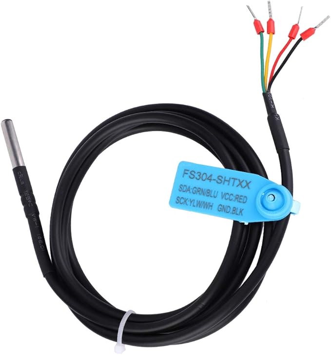 Digital Temperature Humidity Sensor Probe, Waterproof Humidity Sensor, Humidity Monitor with Stainless Steel Case for Farm.(SHT35)
