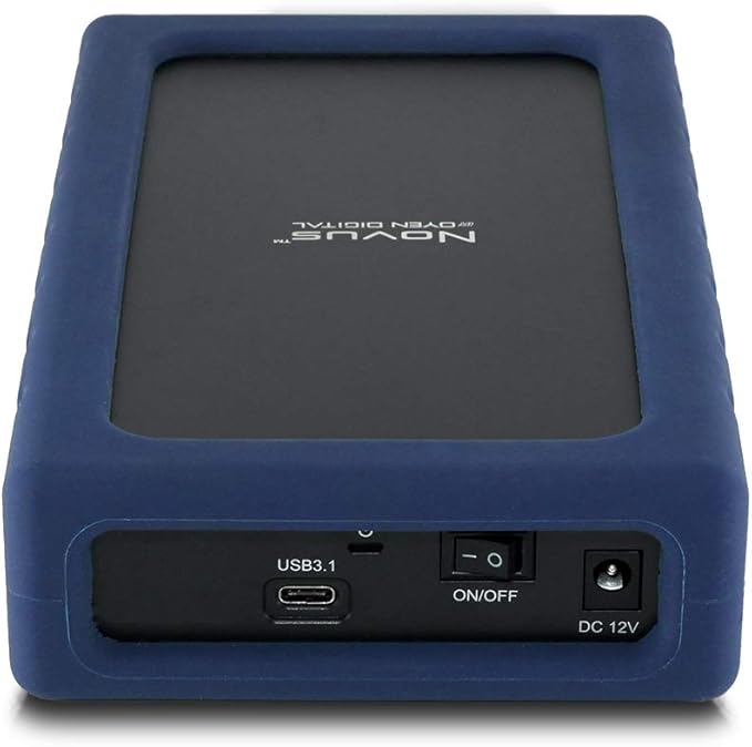 Novus USB-C Rugged 3.5-Inch External Hard Drive Enclosure