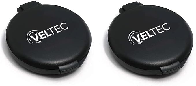 Veltec Fingerprint Ink Pad, Thumbprint Ink Pad for Notary, Identification and Security ID, Law Enforcement Fingerprint Kit (2 Pack)
