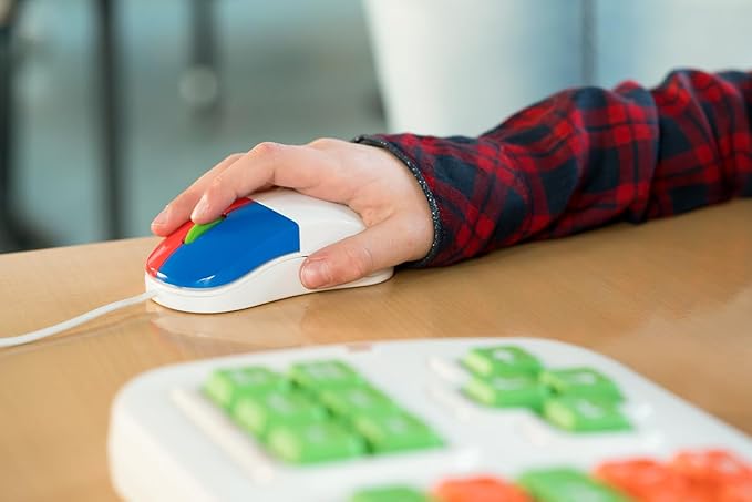 Clevy Kids Mouse - Colorful Ergonomic USB Wired Computer and Laptop Kids Mouse for School and Home - Children Friendly Mouse Compatible with Windows, macOS, Chromebook - Pack of 25 Mice