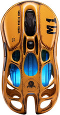 GravaStar Mercury M1 Pro Gaming Mouse, Lightweight Magnesium Alloy, 26,000 DPI, PAW3395DM Sensor, 5 Programmable Buttons, Support Wired/2.4GHz/BT, Up to 200 Hours Battery Life (Battle-Yellow)