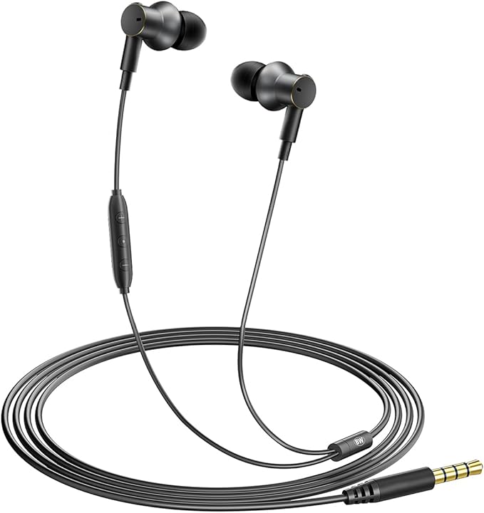 Wired Headphones Balance Powerful Bass & HD Audio Noise-cancelling Earbuds Wired Immersive Bass,(Four drive)Bass Boost In ear Earphones Universal 3.5mm & USB C Plug with Mic ENC Noise reduction calls