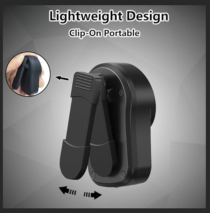 Mini Bluetooth Speaker, Clip-On Portable Speaker with Built-in Mics Hands-Free Music and Calls for Hiking/Biking, Waterproof Adjustable Volume Wearable Bluetooth Speaker, Gifts for Women/Men