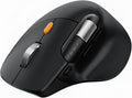 ProtoArc Ergonomic Wireless Mouse, EM25 Ultra-Fast Scrolling & Side Scroll, Customizable Bluetooth Rechargeable Mouse, 8000 DPI for Medium to Large Hands, Compatible with Windows/Mac/Android, Black
