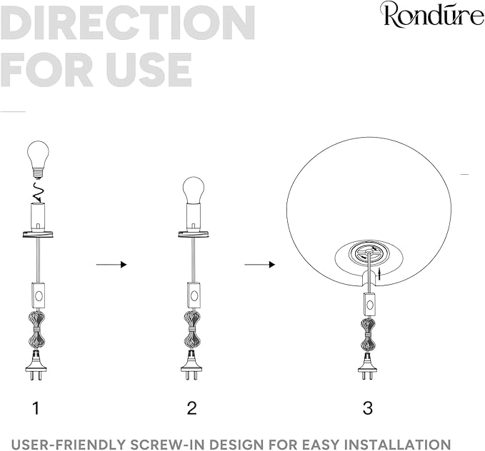 RONDURE 8.7" Modern Ceramic Table Lamp, Fully Dimmable Modern Bedside Lamps for Bedroom, Living Room and Nightstand, White Translucent Ceramic Shade, Warm Ambient Lighting, Corded, Bulb Included