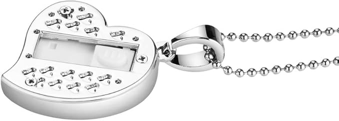 USB Flash Drive, Diamond Heart 8GB / 16GB / 32GB USB2.0 Waterproof USB Memory Stick Date Storage Pendrive Thumb Drives (16GB, Silver Heart)