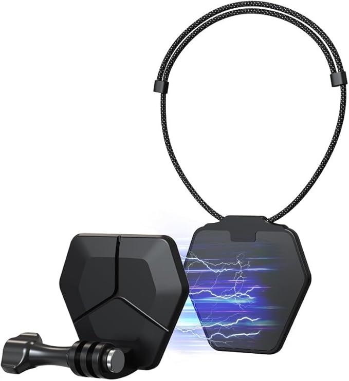 Magnetic Chest Mount for Action Camera with Neck Strap,360° POV Invisible Selfie Necklace Lanyard Mount Compatible with GoPro Hero 13 12 11 10 9, Insta360, DJI Action 6/5 Pro/4/3