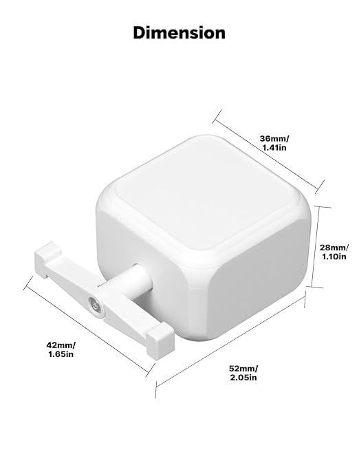 MOES Rock Switch Fingerbot 3nd Generation, Timer Control Work with Smart Life App, Add MOES Tuya Bluetooth Hub Make it Compatible with Alexa and Google Home(Need BLE Hub