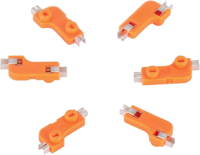 DUROCK MX Hotswap Sockets - Mechanical Keyboard Switches Hot-Swap PCB Sockets (Orange, 110pcs)