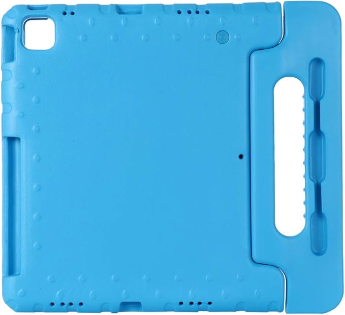 Kids Case for iPad Pro 11" 2022/2021/2020 (4th/3rd/2nd Gen), Techcircle [Support Pencil Charging] Handle Stand Lightweight EVA Foam Bumper Protective Rugged Drop Protection Child Proof Cover, Blue