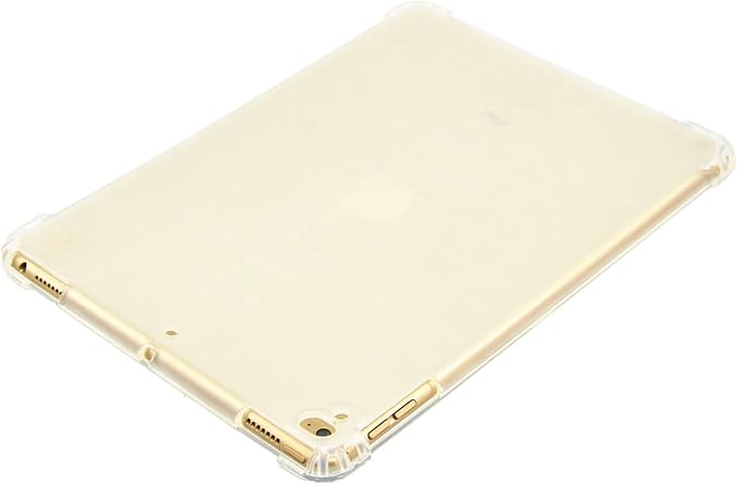 for Apple iPad 9th/8th/7th Generation Case 10.2 inch (2021/2020/2019), Slim Lightweight Translucent Clear Soft TPU Back Shockproof Cover Silicone Bumper Corner Protective Tablet Shell, Clear
