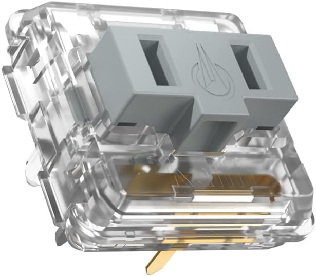 Kailh Silver Low Profile Switches 5 Pin Thiner Key switches- DIY Switches for Mechanical Gaming Keyboard Linear Hand Feeling (Silvers 10pcs)