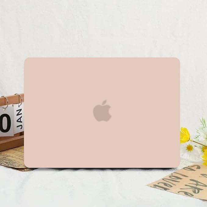 Anban Compatible with MacBook Air 13 inch Case M1 2021 2020 2019 2018 A2337 A2179 A1932 Touch ID, Matte Plastic Hard Shell + 2 Keyboard Cover + Screen Protector for MacBook Air 13.3 inch Case, Camel