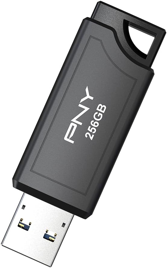 PNY PRO Elite V3 256GB USB 3.2 Gen 2 Flash Drive – Up to 1000MB/s Read, Up to 800MB/s Write, Extreme Performance for Professional Data Storage and Transfers, Premium Metal Design, Type-A Connector