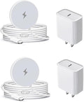 10FT Magnetic Wireless Charger,2Pack Fast Apple Mag-Safe Charger Magnet Charging Pad Mag Safe Charging for iPhone 17Pro Max/16 Pro Max/16Pro/16/iPhone 15Pro Max/15 Plus/14/13/12/AirPods 3/2/Pro/Pro 2