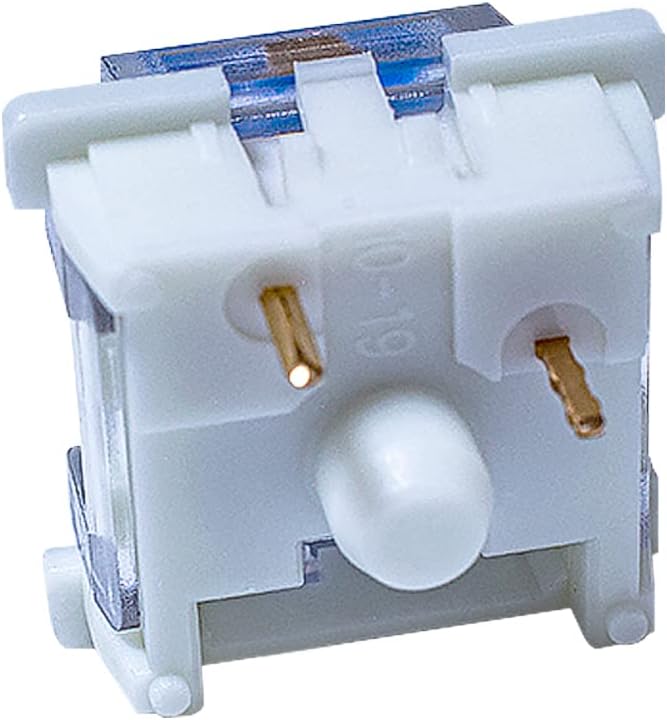 outemu Blue Switches- 65 Pack, 3-Pin Clicky Tactile 50gf Dustproof RGB Switches - MX Stem Hot-Swappale for Mechanical Keyboard-Cherry MX Compatible