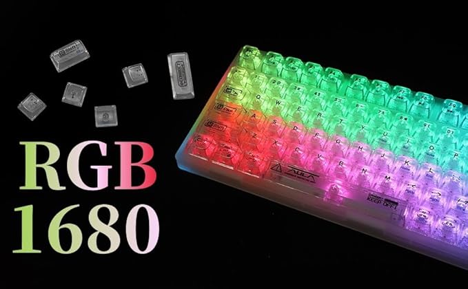 F98 Pro 95% Hot-Swappable Mechanical Keyboard – Transparent Keycaps, RGB Backlit Gaming Keyboard, Tri-Mode BT5.0/2.4G/USB-C, OLED Display, 4000mAh Battery, Pink (White)