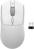 AJ139PRO Dual-Mode 2.4G/Wired Gaming Mouse, 59g Lightweight Design, PAW3395 Sensor, 26K DPI, 300mAh Battery with 40-Hour Battery Life for Windows, Mac Gamer.
